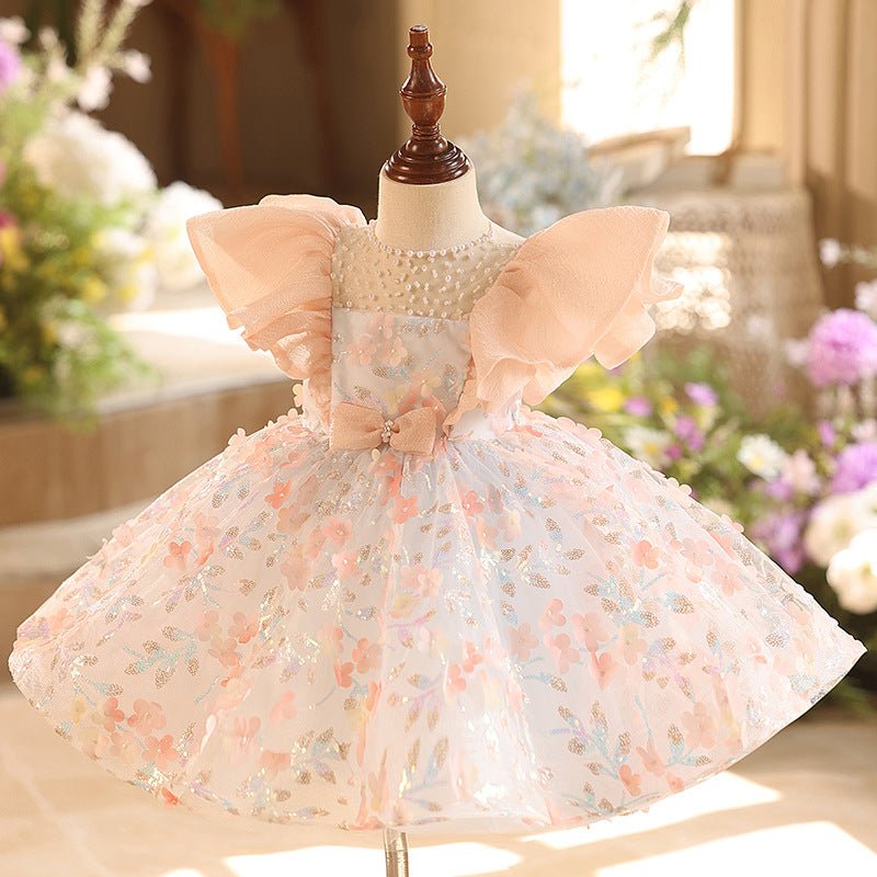 Children's Dress Princess Girl Birthday Party Formal Dress - IVOIRART.COM