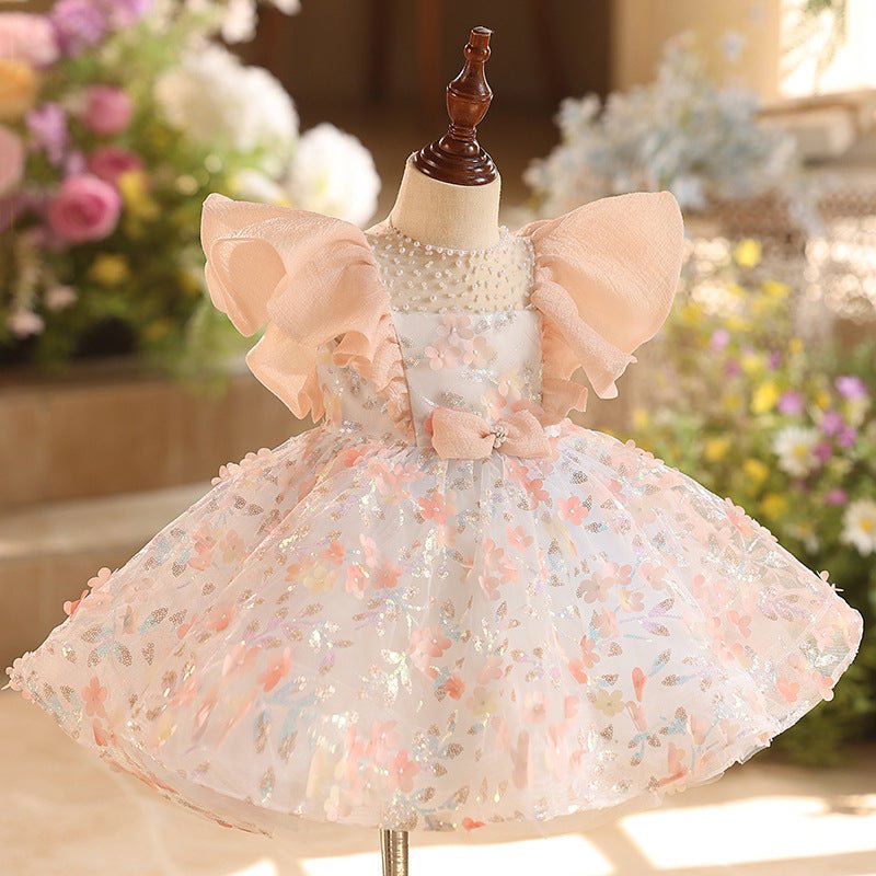 Children's Dress Princess Girl Birthday Party Formal Dress - IVOIRART.COM