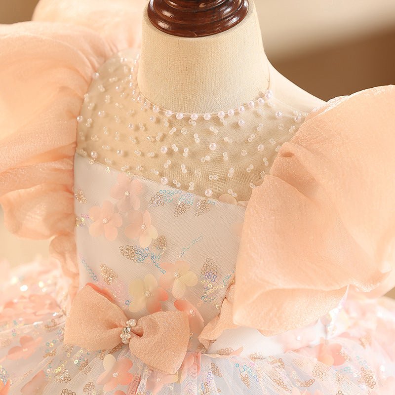 Children's Dress Princess Girl Birthday Party Formal Dress - IVOIRART.COM