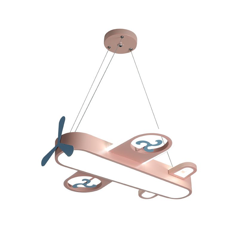 Children's Room Plane Light Led Cartoon Chandelier - IVOIRART.COM