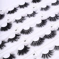 Cils faits main en poils de vison, 15 styles, noir, taille 25 mm pour un regard captivant - IVOIRART.COM