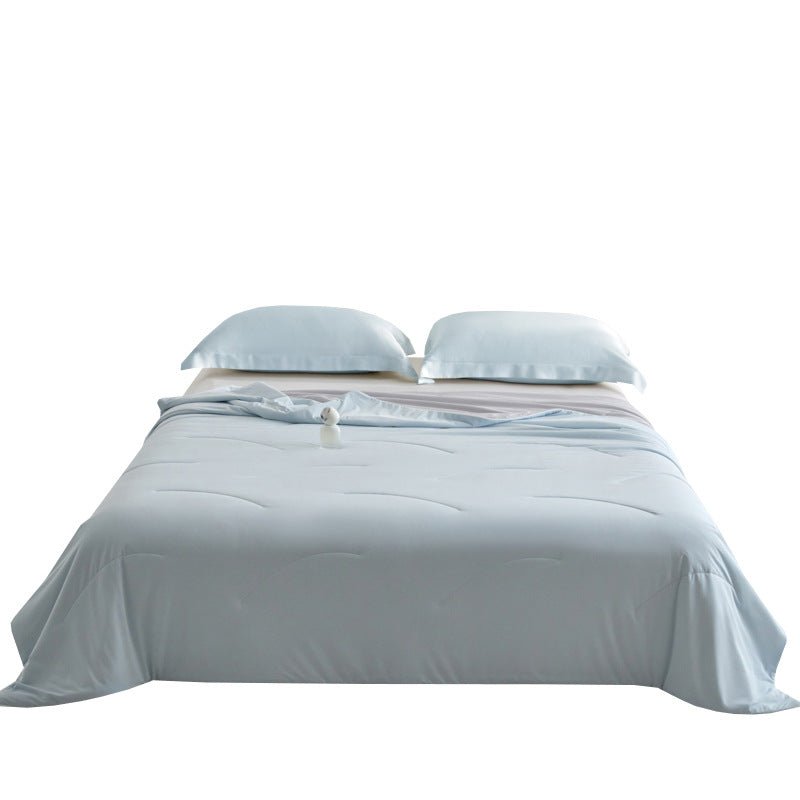Class A Ultra-soft Soybean Fiber Summer Quilt Nylon-spandex Cool-touch Silk Summer Cooling Quilt - IVOIRART.COM