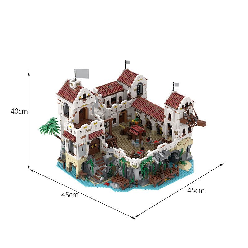 Classic Architectural Series Pirate Building Blocks In Barracuda Bay The Fortress Of High Eldorado - IVOIRART.COM