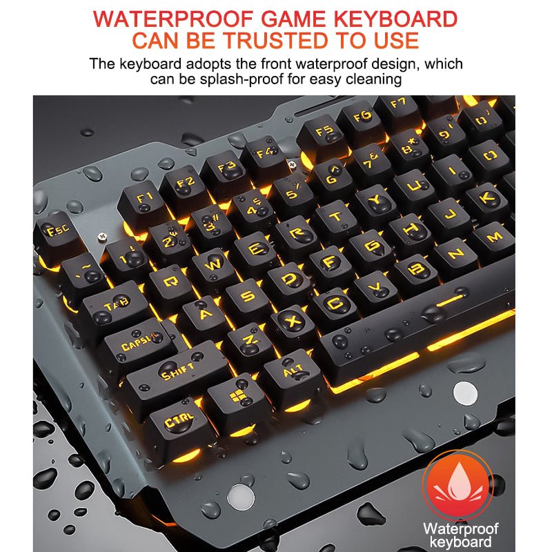Clavier de jeu ergonomique filaire avec rétroéclairage RGB et support téléphone - IVOIRART.COM