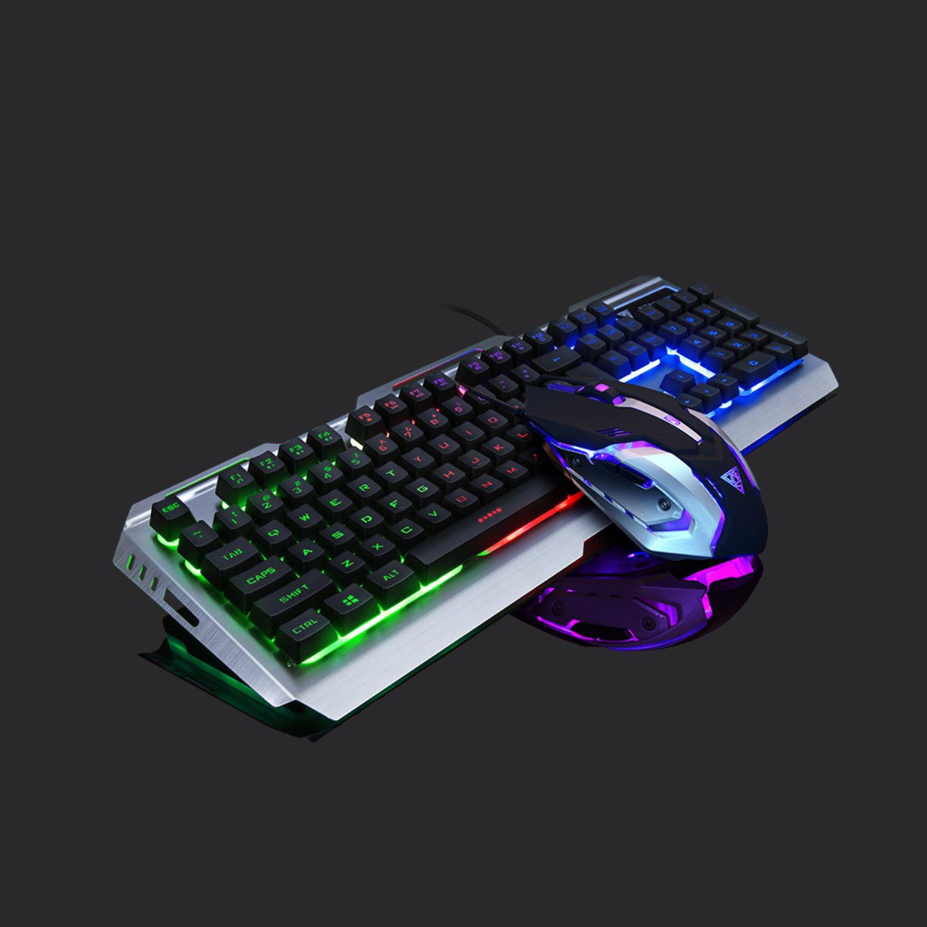 Clavier de jeu filaire ergonomique pour ordinateur portable et bureau 46x17x3,6cm USB - IVOIRART.COM