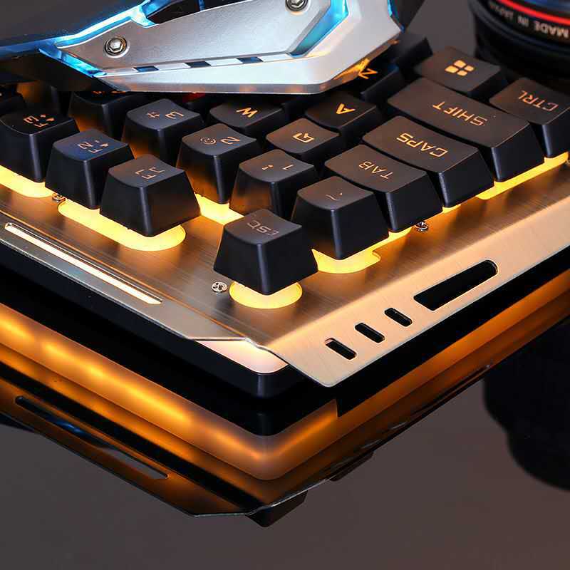 Clavier de jeu filaire ergonomique pour ordinateur portable et bureau 46x17x3,6cm USB - IVOIRART.COM