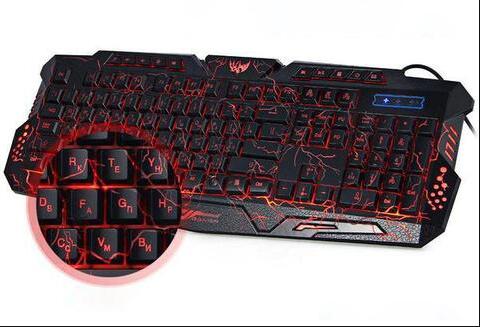 Clavier lumineux RGB pour gaming avec éclairage arrière changeable et réglages de luminosité - IVOIRART.COM