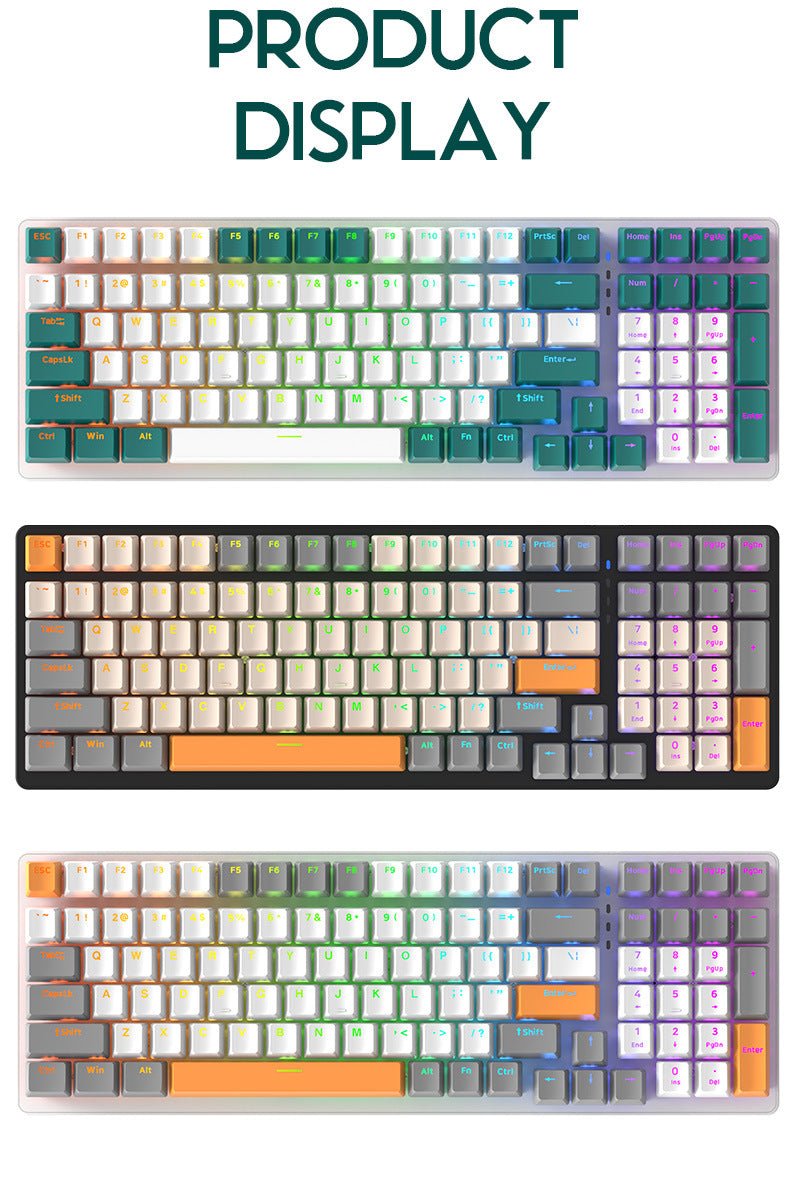 Clavier Mécanique en Plastique pour Ordinateur avec 100 Touches et Connexion USB - IVOIRART.COM