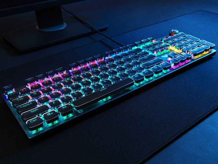 Clavier mécanique filaire F2088 avec 108 touches, course 4,0 mm, repose-poignets intégré pour une expérience de frappe optimale - IVOIRART.COM
