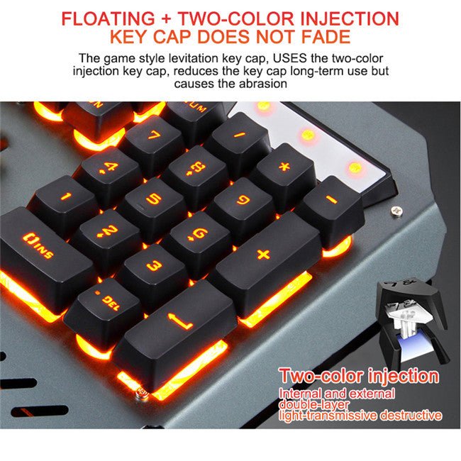Clavier mécanique filaire pour gaming avec rétroéclairage RGB et design ergonomique - IVOIRART.COM