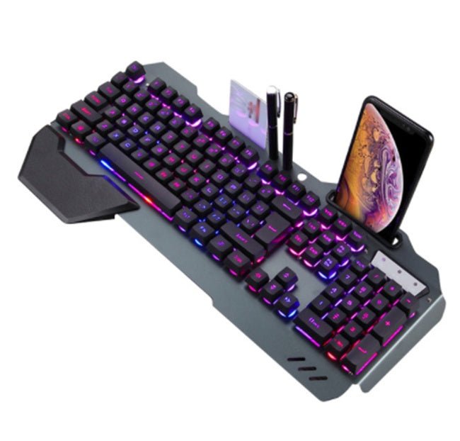 Clavier mécanique filaire pour gaming avec rétroéclairage RGB et design ergonomique - IVOIRART.COM