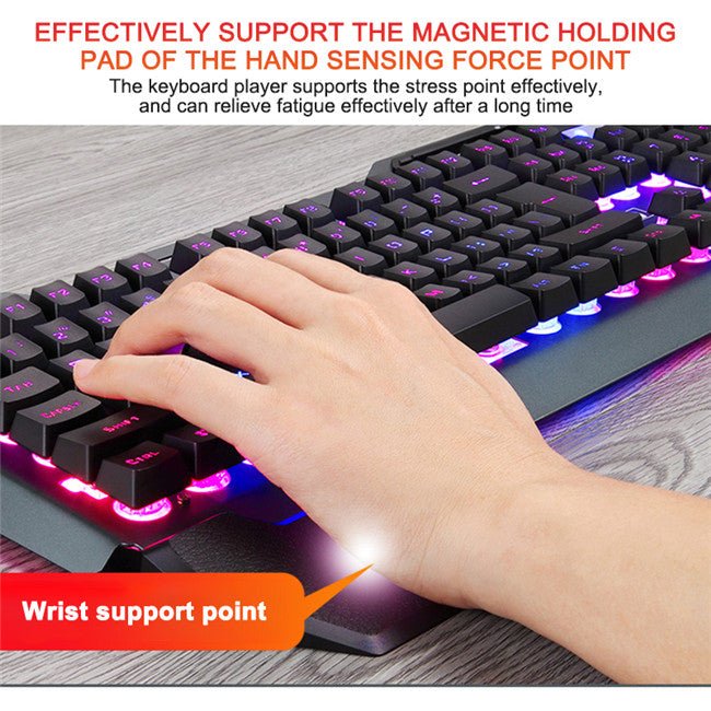 Clavier mécanique filaire pour gaming avec rétroéclairage RGB et design ergonomique - IVOIRART.COM