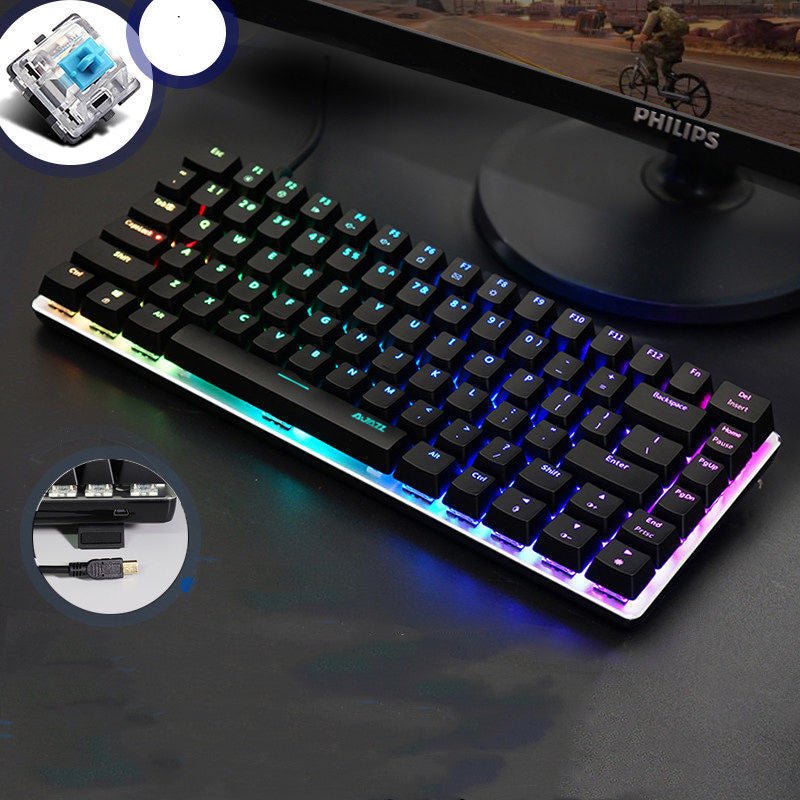 Clavier Mécanique pour Notebook de Jeu Heijue AK33 avec 82 Touches Rétroéclairées - IVOIRART.COM