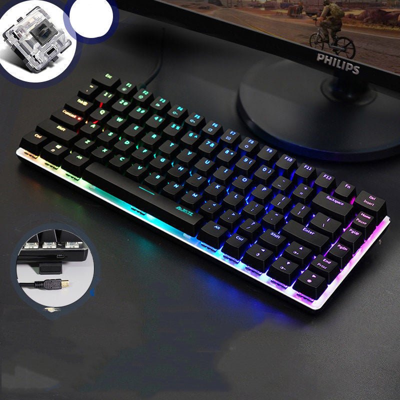 Clavier Mécanique pour Notebook de Jeu Heijue AK33 avec 82 Touches Rétroéclairées - IVOIRART.COM