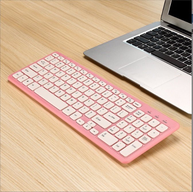 Clavier sans fil universel pour bureau et jeu sur ordinateur portable, design ergonomique - IVOIRART.COM