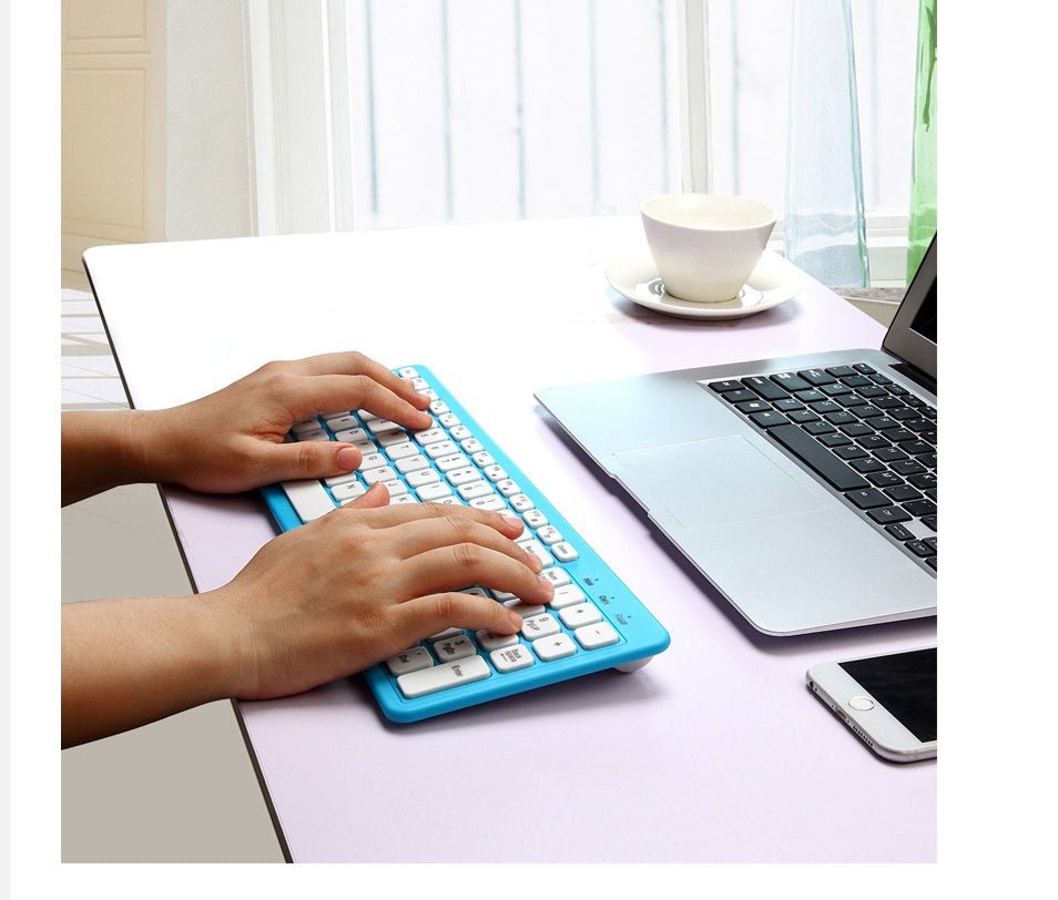 Clavier sans fil universel pour bureau et jeu sur ordinateur portable, design ergonomique - IVOIRART.COM