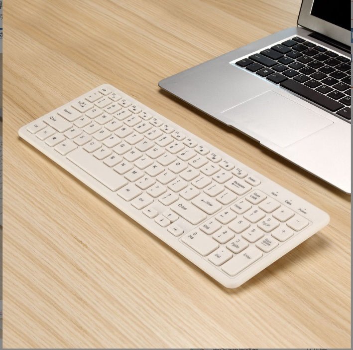 Clavier sans fil universel pour bureau et jeu sur ordinateur portable, design ergonomique - IVOIRART.COM