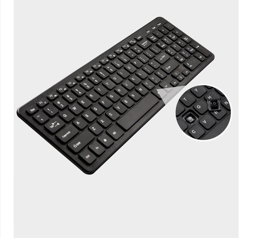 Clavier sans fil universel pour bureau et jeu sur ordinateur portable, design ergonomique - IVOIRART.COM