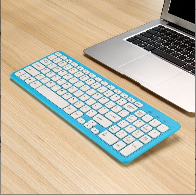 Clavier sans fil universel pour bureau et jeu sur ordinateur portable, design ergonomique - IVOIRART.COM