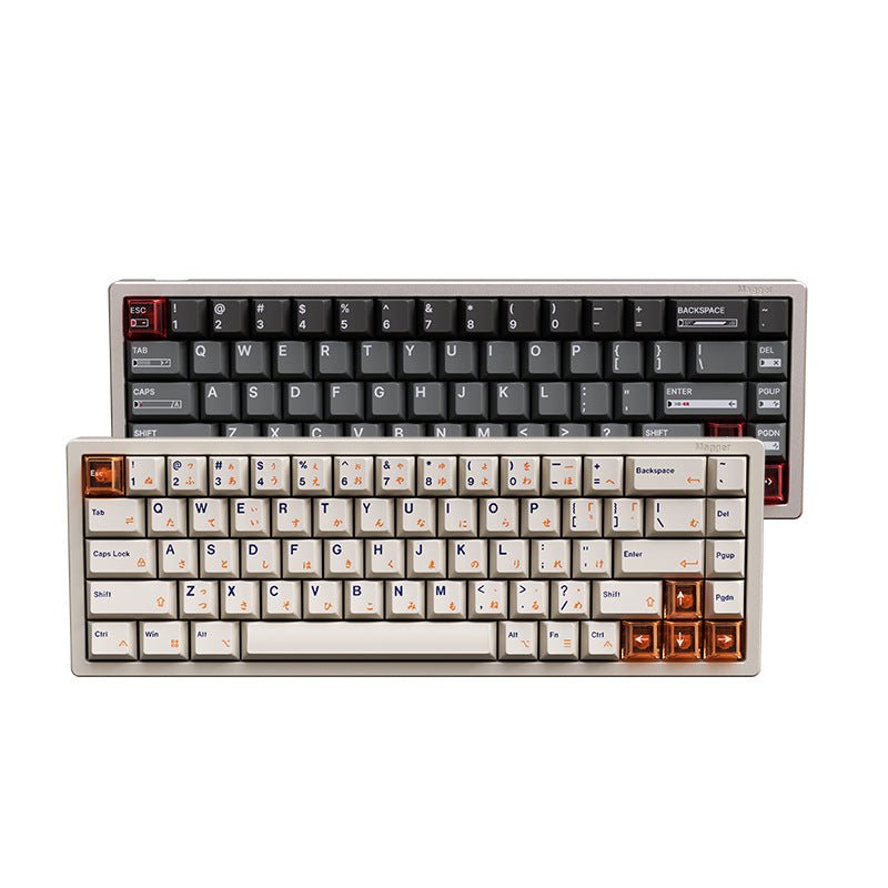 Clavier Tuo 68 touches Aluminium - Axe magnétique GATERON White Porcelain Jade + - IVOIRART.COM