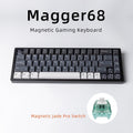 Clavier Tuo 68 touches Aluminium - Axe magnétique GATERON White Porcelain Jade + - IVOIRART.COM