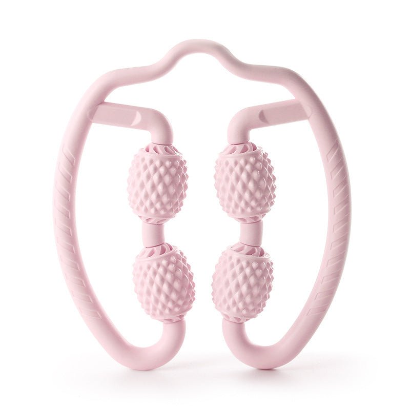 Clip circulaire de massage yoga pour jambes petites, masseur compact quatre roues - IVOIRART.COM