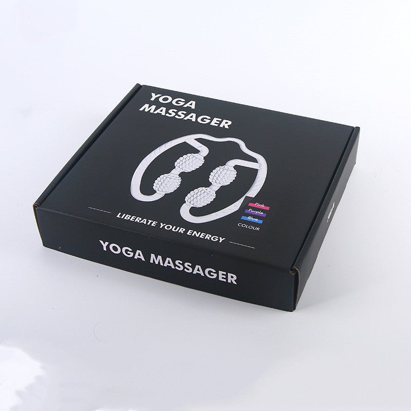 Clip circulaire de massage yoga pour jambes petites, masseur compact quatre roues - IVOIRART.COM