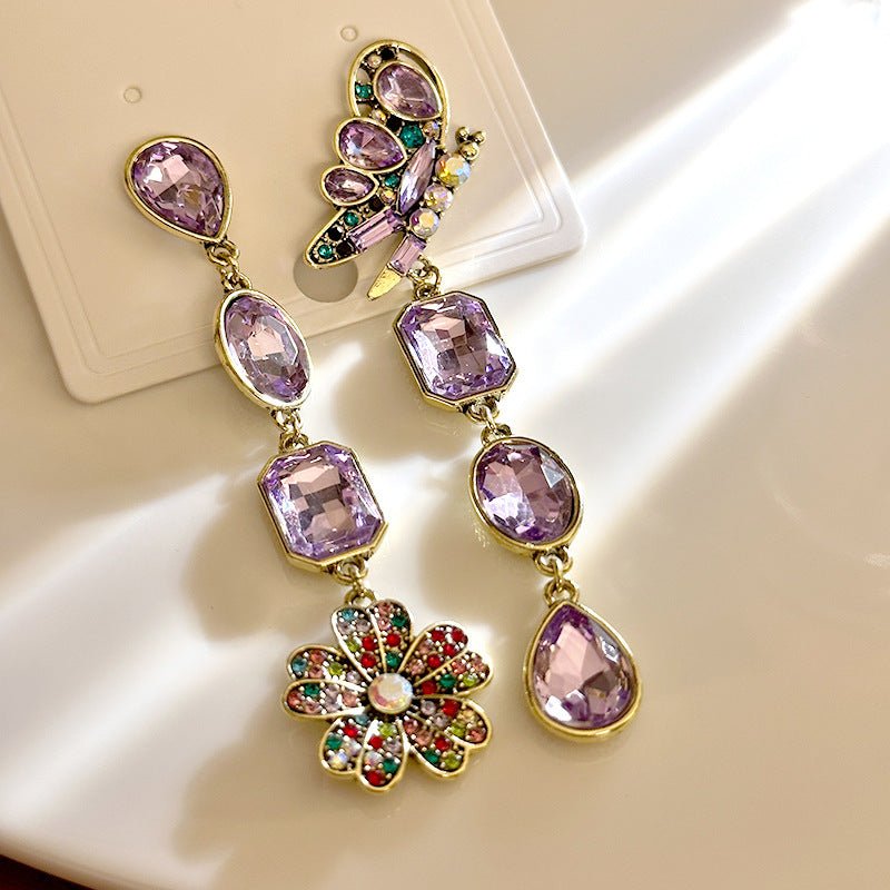 Clous d'oreilles émaillés fleurs rétro — Élégance vintage légère et polyvalente. - IVOIRART.COM