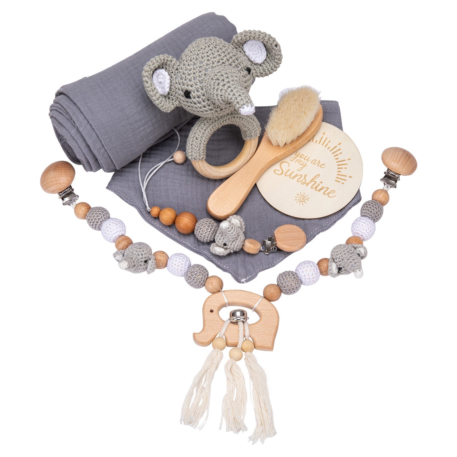 Coffret Cadeau Bébé Complet Nouveau - né - Ensemble Vêtements et Accessoires pour Premier Mois - IVOIRART.COM
