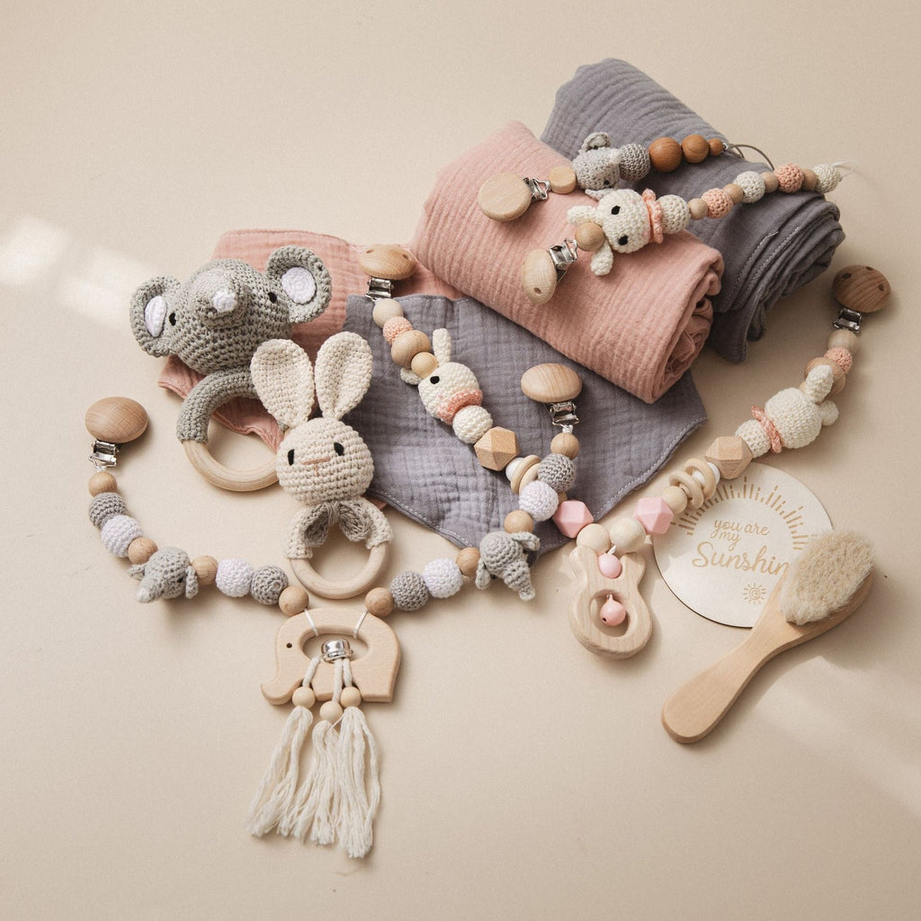 Coffret Cadeau Bébé Complet Nouveau - né - Ensemble Vêtements et Accessoires pour Premier Mois - IVOIRART.COM