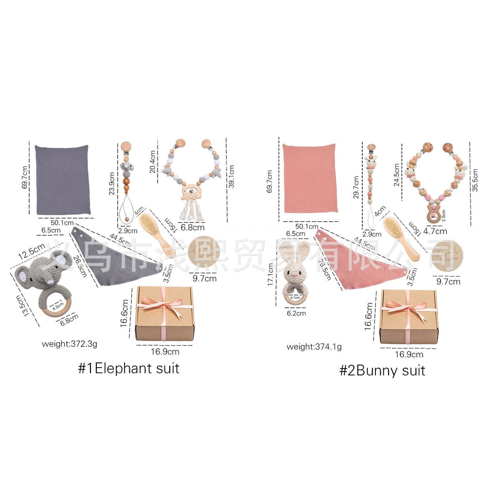 Coffret Cadeau Bébé Complet Nouveau - né - Ensemble Vêtements et Accessoires pour Premier Mois - IVOIRART.COM