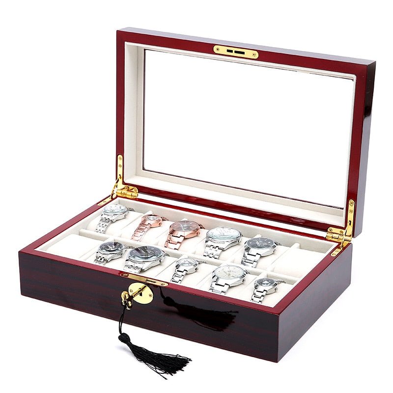Coffret de rangement pour montres en bois élégant et fonctionnel pour votre collection - IVOIRART.COM