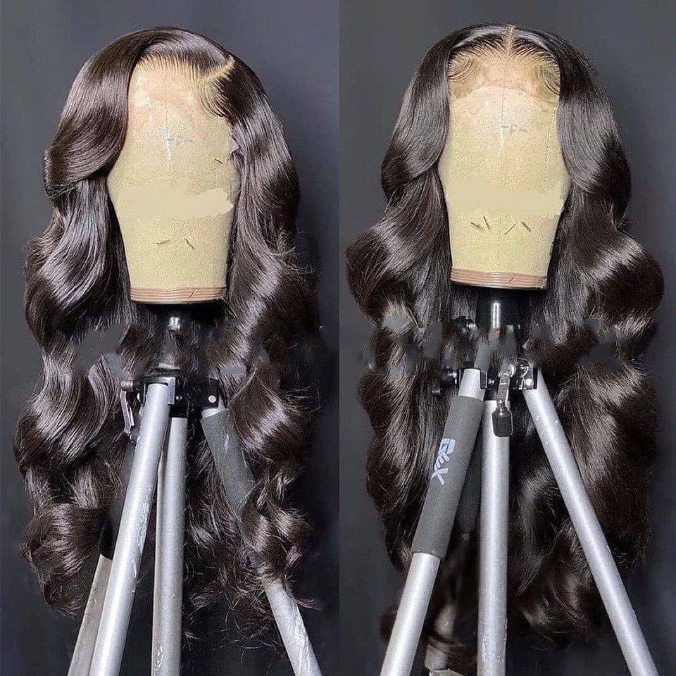 Coiffe pour femme en fibre chimique soie haute température bouclée à dentelle frontale - IVOIRART.COM