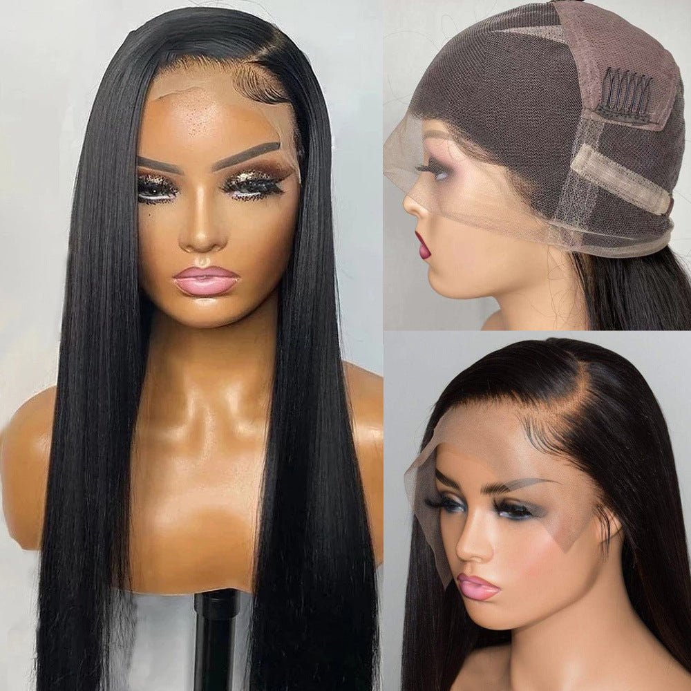 Coiffure Intégrale en Dentelle avec Cheveux Naturels - Style Élégant et Réaliste - IVOIRART.COM
