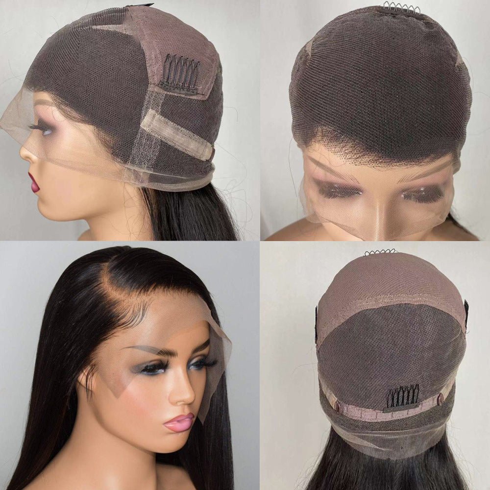 Coiffure Intégrale en Dentelle avec Cheveux Naturels - Style Élégant et Réaliste - IVOIRART.COM