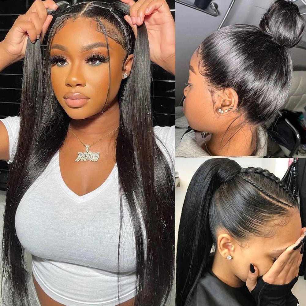 Coiffure Intégrale en Dentelle avec Cheveux Naturels - Style Élégant et Réaliste - IVOIRART.COM