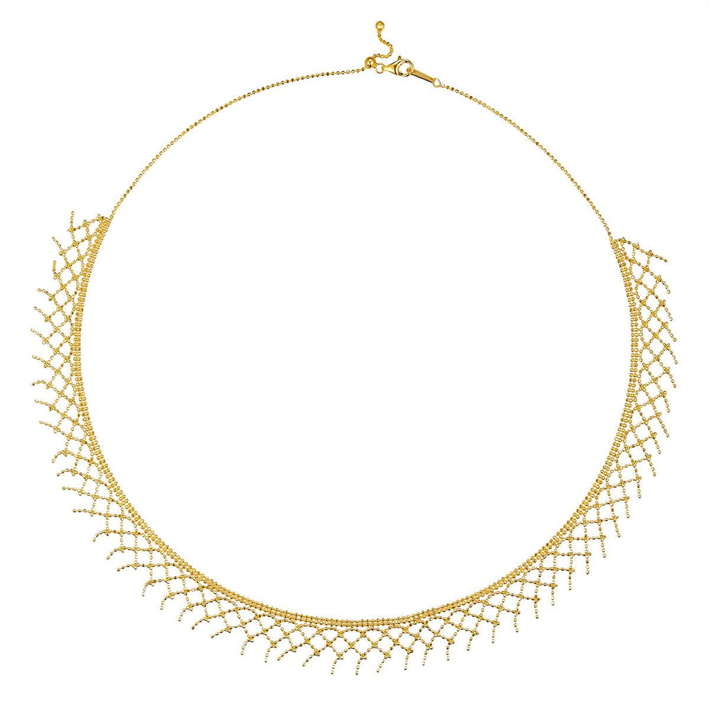 Collier à pampilles en maille argent sterling S925 45 cm réglable 4,7 g 10,5 mm large plaqué platine 3 couleurs coffret cadeau - IVOIRART.COM