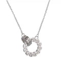 Collier Cercle Pièce Rotatif en Argent Sterling 999, Élégant et Tendance, Parfait pour Soirées et Sorties - IVOIRART.COM