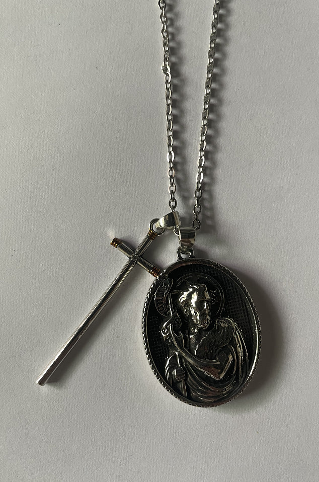 Collier de Foi Mythologie Occidentale avec Bouclier de Protection 65 cm - IVOIRART.COM