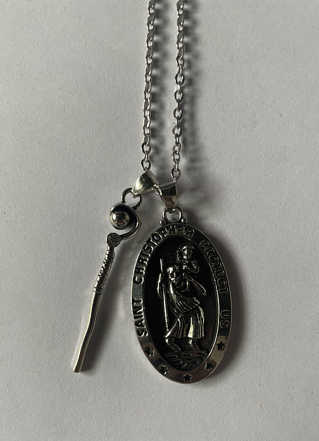 Collier de Foi Mythologie Occidentale avec Bouclier de Protection 65 cm - IVOIRART.COM
