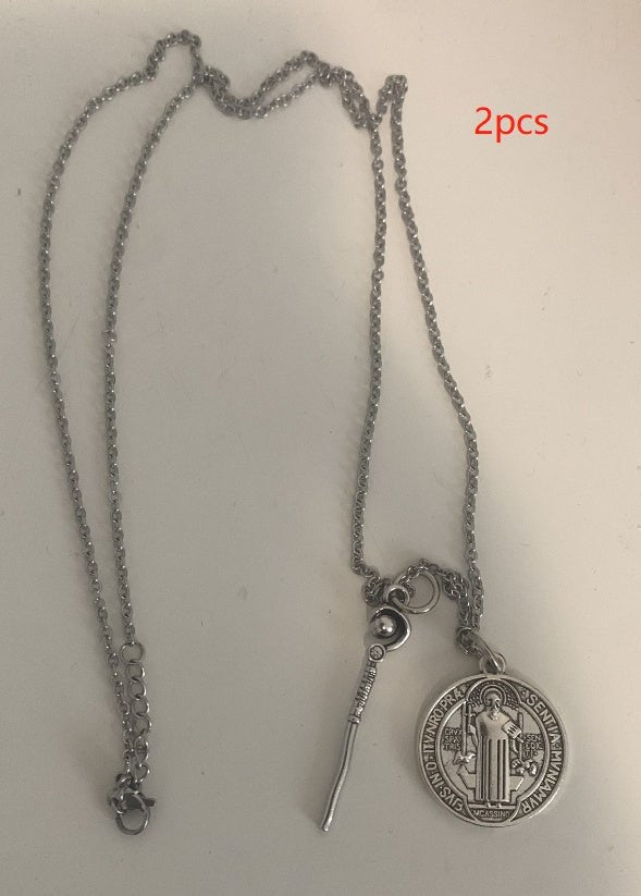 Collier de Foi Mythologie Occidentale avec Bouclier de Protection 65 cm - IVOIRART.COM