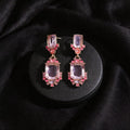 Collier et boucles d'oreilles CZ coloré style européen-américain, luxe léger Pro! - IVOIRART.COM
