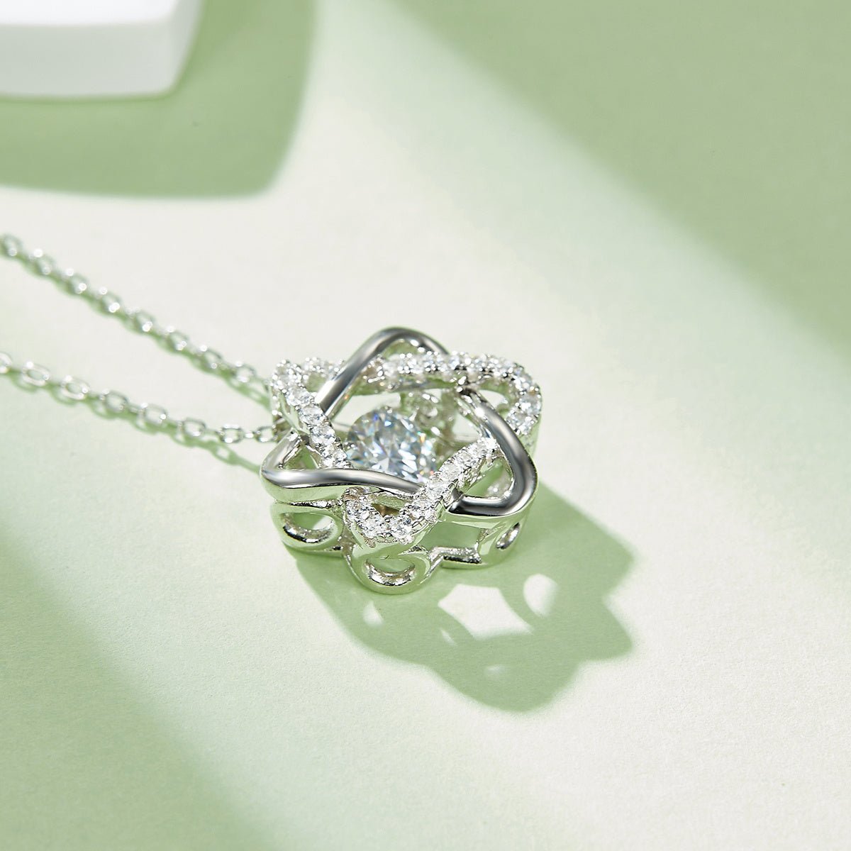 Collier Étoile d'Hexagramme en Argent Sterling S925 0,5 ct Moissanite D VVS1 - IVOIRART.COM