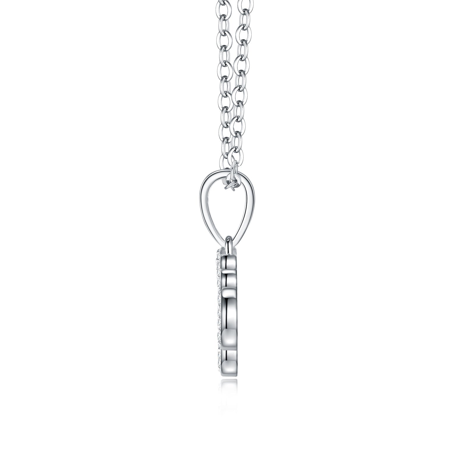 Collier Femme S925 Argent Sterling Signe Astrologique Balance Moissanite D VVS1 - IVOIRART.COM