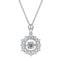 Collier Flocon de Neige Moissanite 0,5ct D VVS1 en Argent Sterling S925, 45cm, Plaqué Platine, Certifié GRA, Coffret Cadeau - IVOIRART.COM