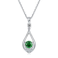 Collier goutte S925 1ct D-VVS1 Moissanite pierres lab Plaqué Platine GRA coffret - IVOIRART.COM