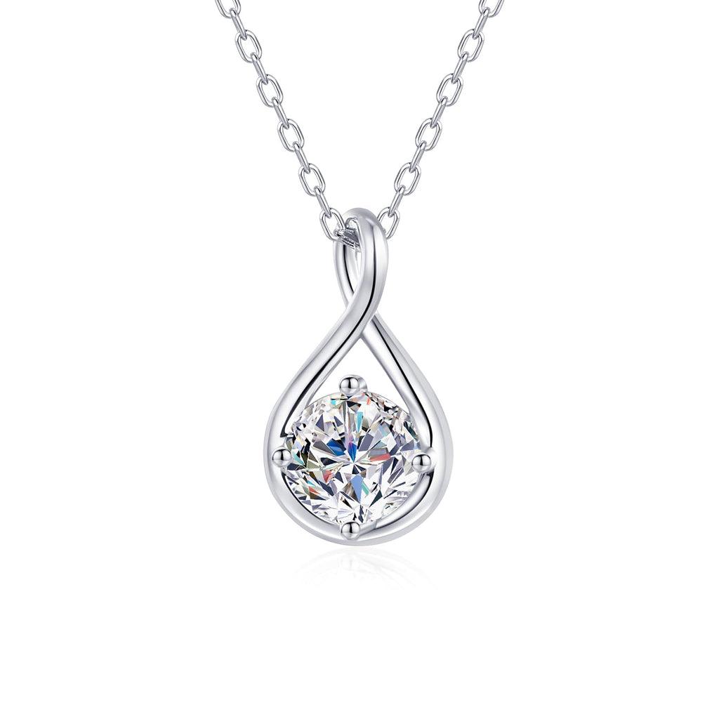 Collier Infini Moissanite 1CT pour Femme, Argent Sterling S925 Cadeau - IVOIRART.COM