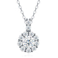 Collier Moissanite 1ct Couleur D VVS1 Argent Sterling S925 Plaqué Platine 40 cm - IVOIRART.COM