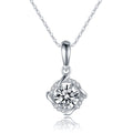 Collier Moissanite 1ct D-VVS1 S925 Argent Sterling Plaqué Platine 40/45cm GRABox - IVOIRART.COM