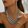 Collier multi-couches perles Y2K & boucles assorties — Style hot girl quotidien ! - IVOIRART.COM